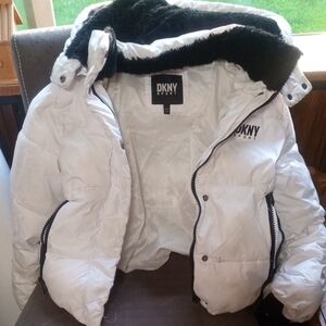 🌟 DKNY Sport White Puffer Jacket - READ DESCRIPTION - Project Piece